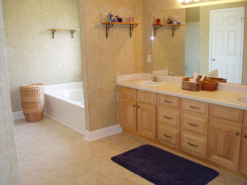 Casa de banho principal fotografia de stock