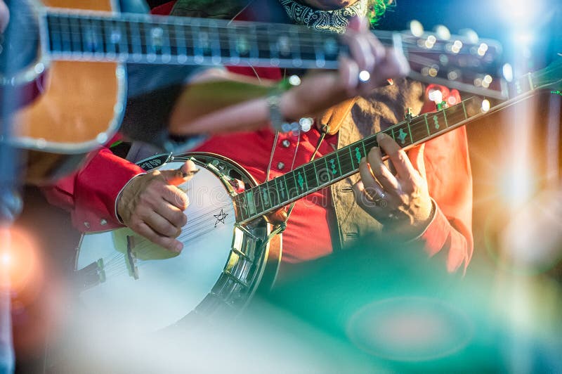 Banjospelare arkivbilder Banjospelare arkivbilder