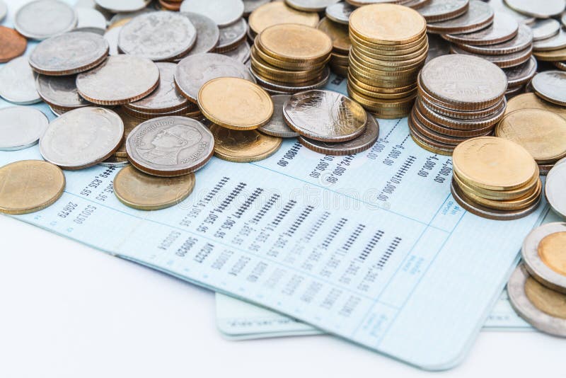 Bank account book stock image. Image of black, balance 33669281