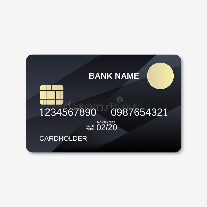Bank Card, Credit Card, Discount Card Design Template Stock Vector ...