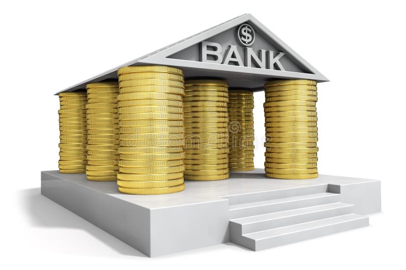 Bank icon stock illustration