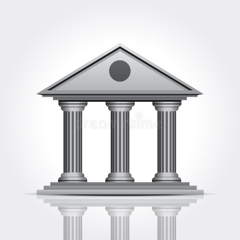 Bank icon stock illustration