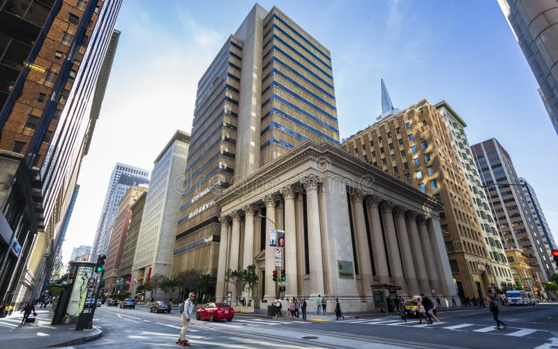 Bank Kalifornia, Pieniężny okręg, San Francisco, Kalifornia, Stany Zjednoczone Ameryka, Północna Ameryka obraz stock Bank Kalifornia, Pieniężny okręg, San Francisco, Kalifornia, Stany Zjednoczone Ameryka, Północna Ameryka obraz stock
