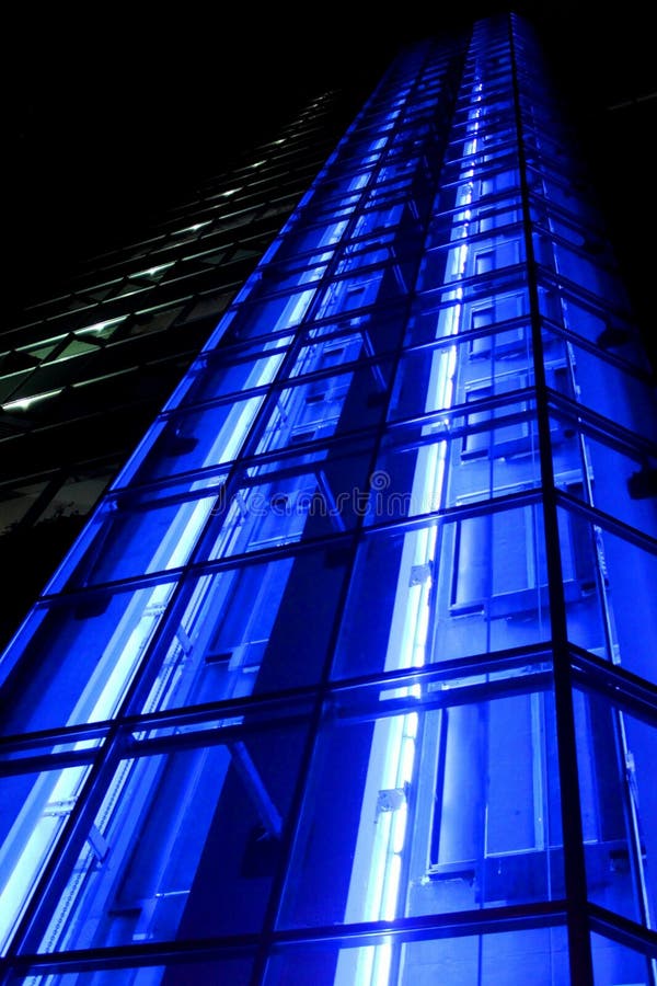 Bank office - blue area elevator royalty free stock photo Bank office - blue area elevator royalty free stock photo