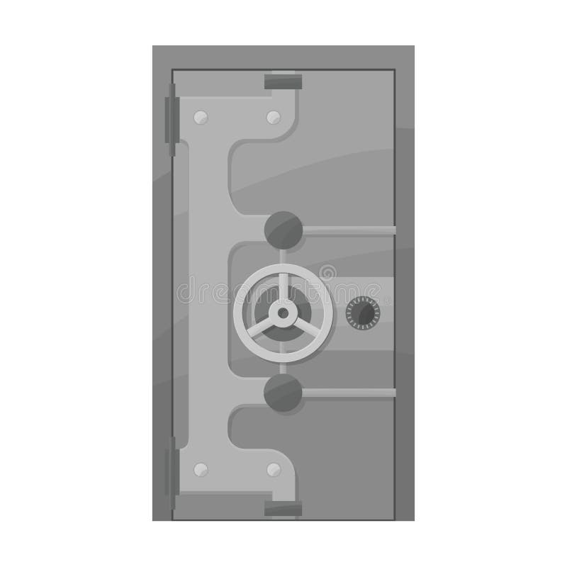 Bank safe vector icon.Cartoon vector icon isolated on white background bank safe.