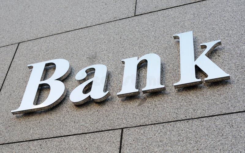 Bank sign