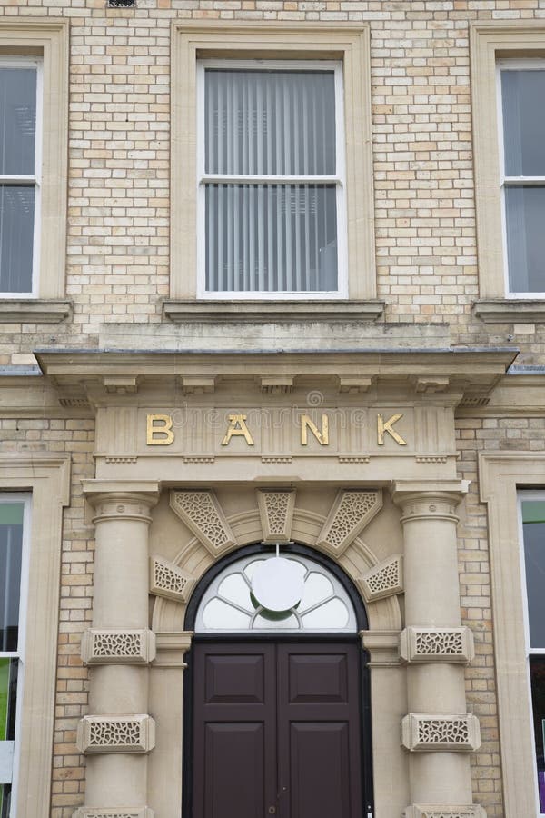 Bank Sign On Building Stock Photo Image Of Money Bank 191292236