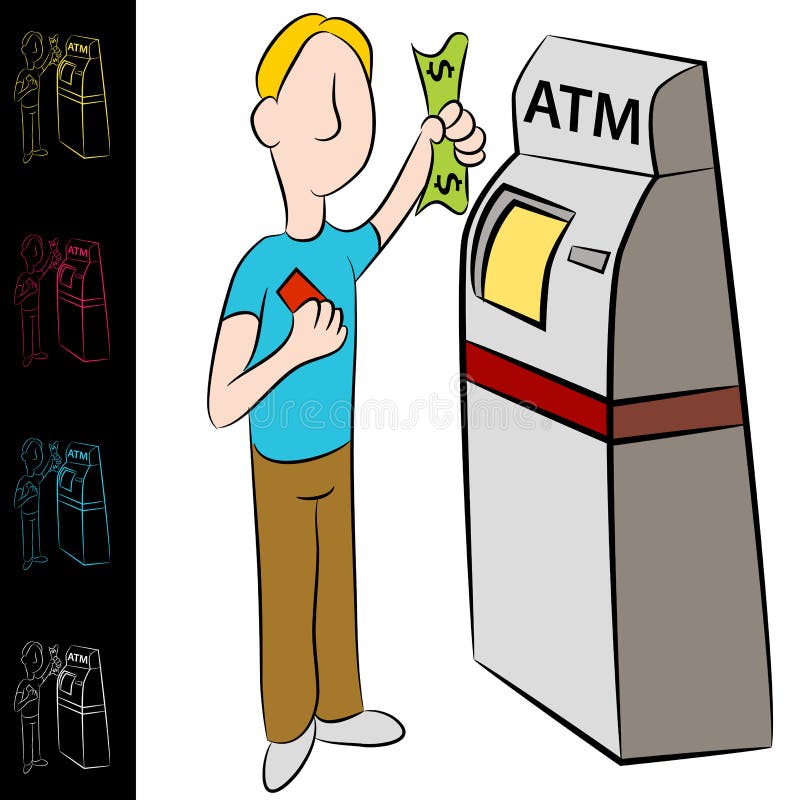 Banka ATM Pieniądze Kioska Maszyna