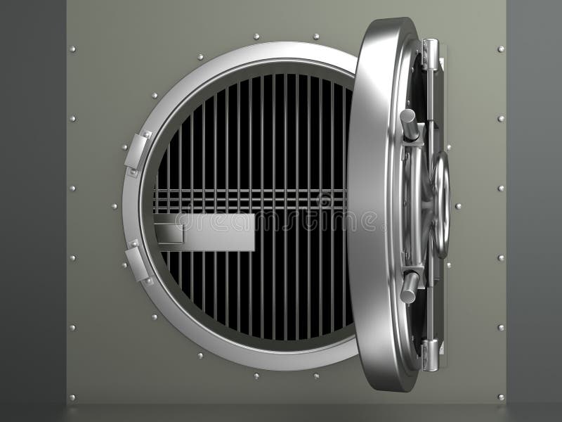 Bankdeur vector illustratie