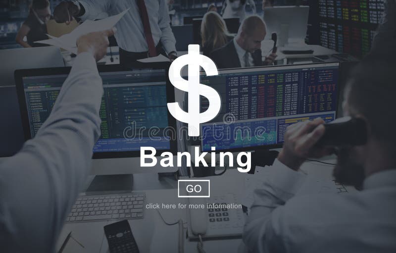 Banking Money Cash Online site Concept Stock Photo Image