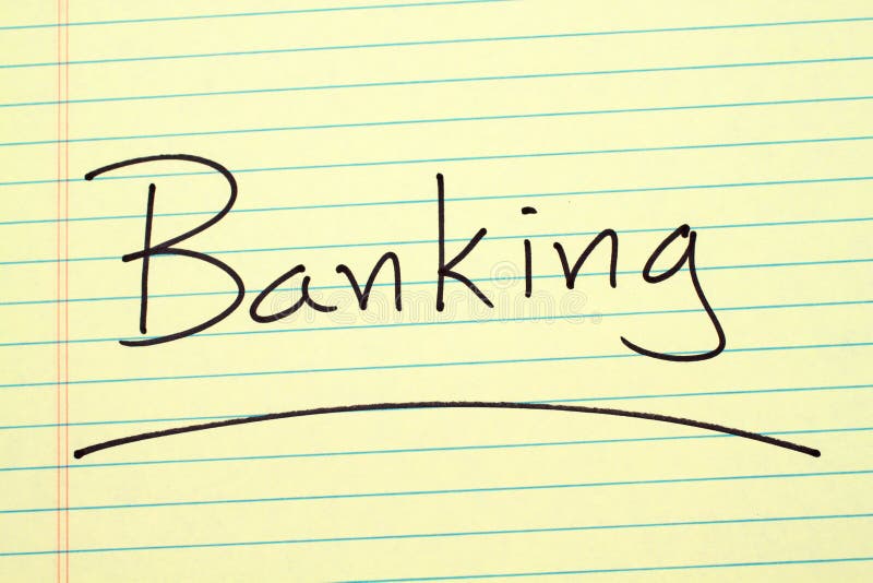Banking on a Yellow Legal Pad Stock Image Image of inspiration