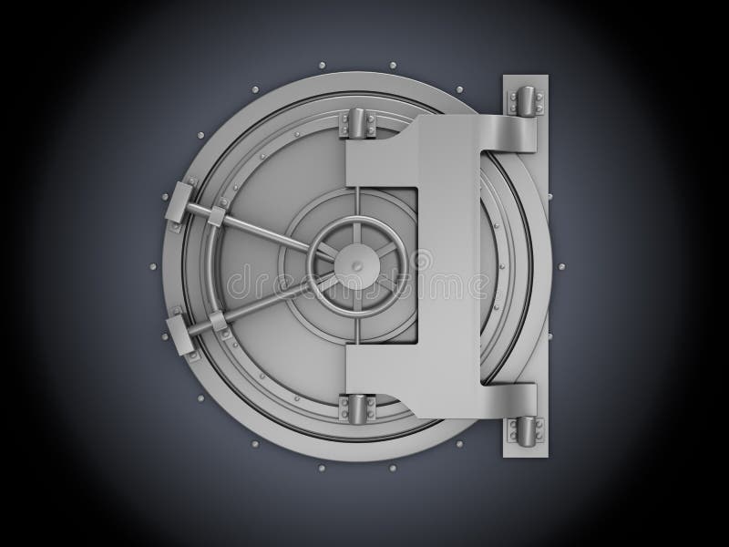 Bankkluis stock illustratie