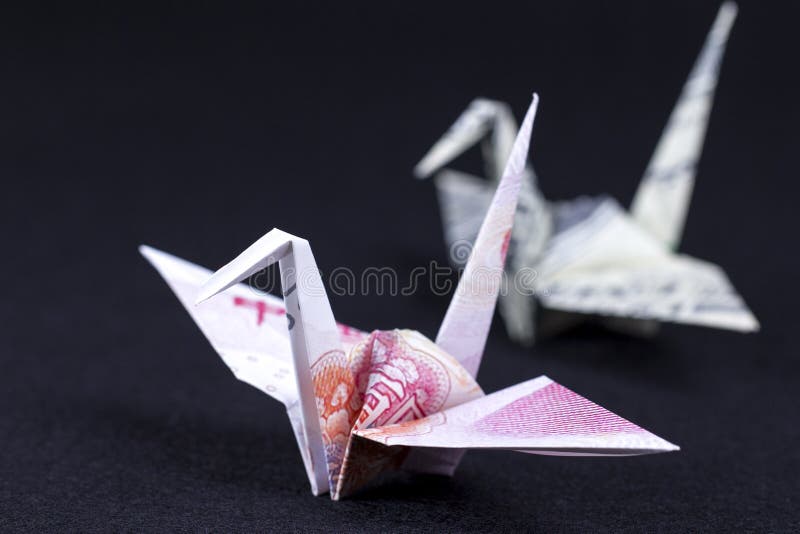 Banknoten Origami Stockfoto Bild Von Einkommen Wert 70392538