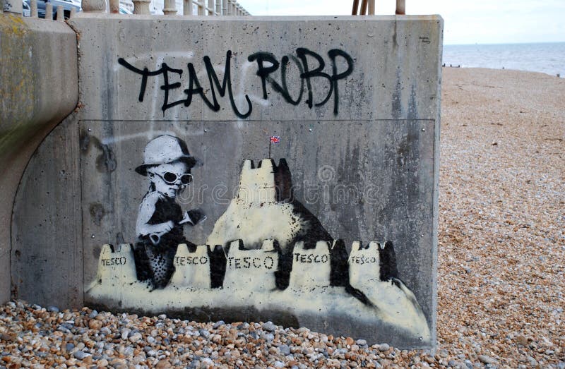 Banksy leonards malowidła ściennego st