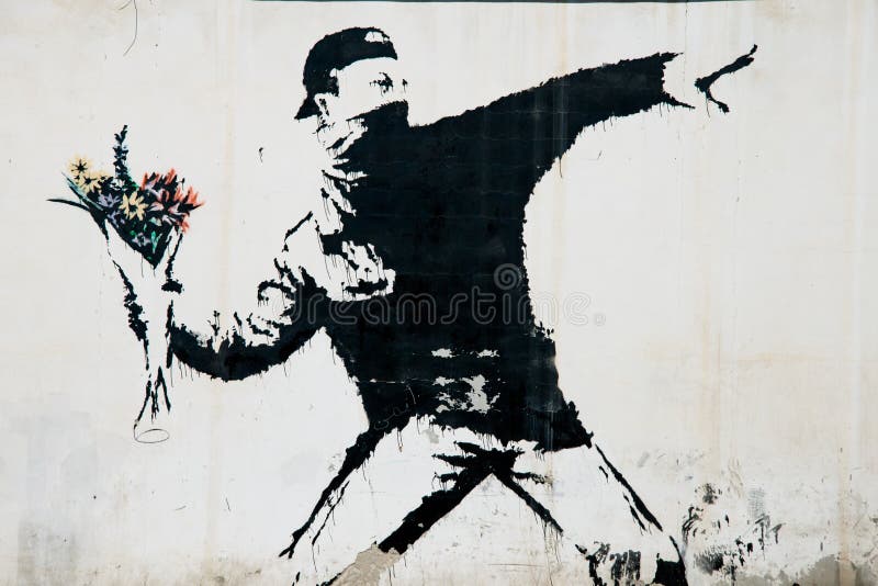 Banksy protest mural in Palestine