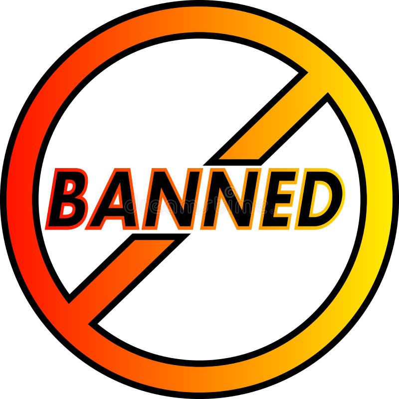 `Banned` Logo or Clipart stock photo. Illustration of clipart 110828424
