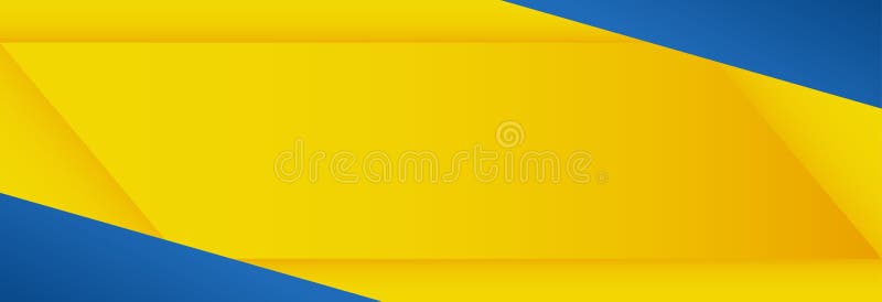 Banner Abstract Modern Vector Design Graphic Background Yellow Blue with  Blank Space, EPS10 Stock Vector - Illustration of shape, paper: 203183115