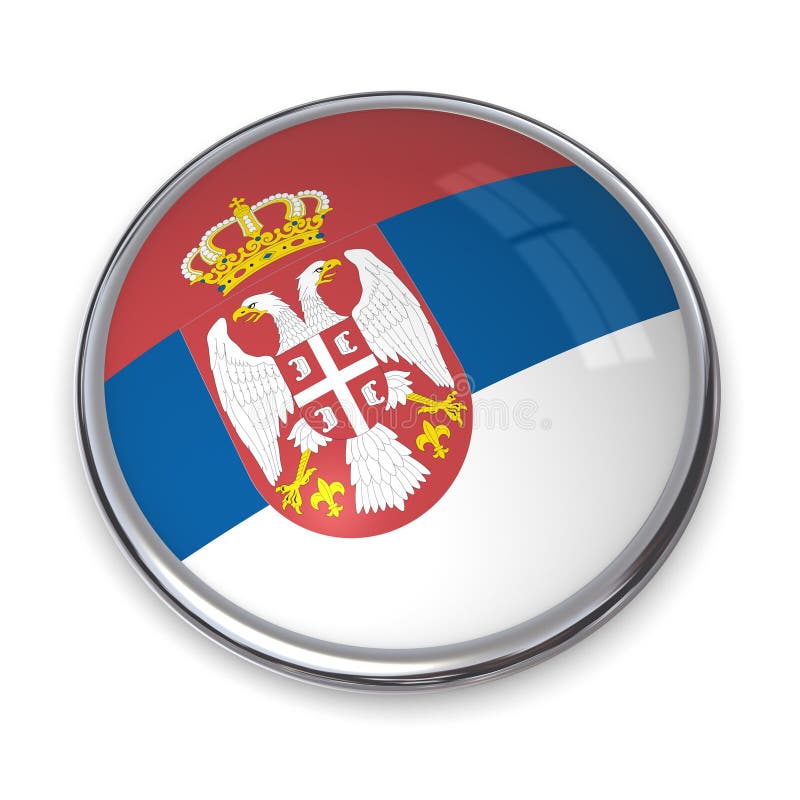 banner button serbia ελεύθερη απεικόνιση δικαιώματος banner button serbia ελεύθερη απεικόνιση δικαιώματος