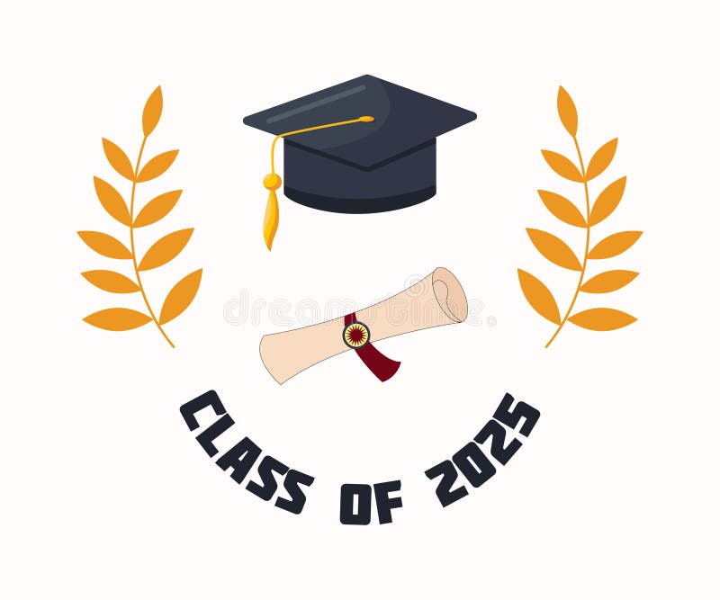Banner of class 2025 διανυσματική απεικόνιση