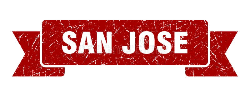 Banner Der San Jose San Jose GrungeZeichen Vektor Abbildung