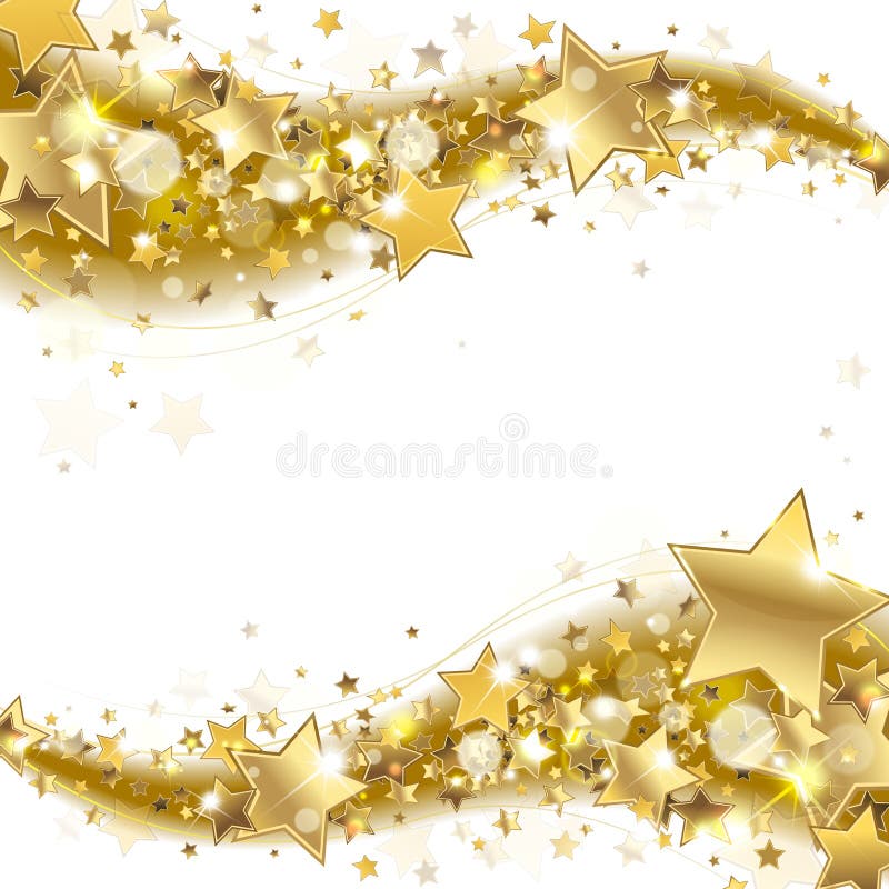 Banner with Gold Stars