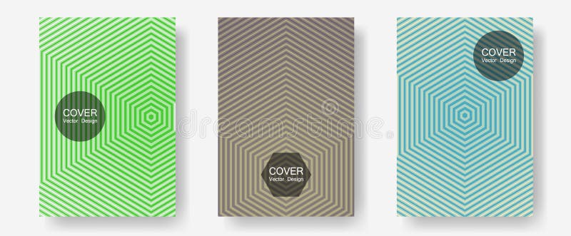 Banner graphics cool vector templates set. royalty free illustration