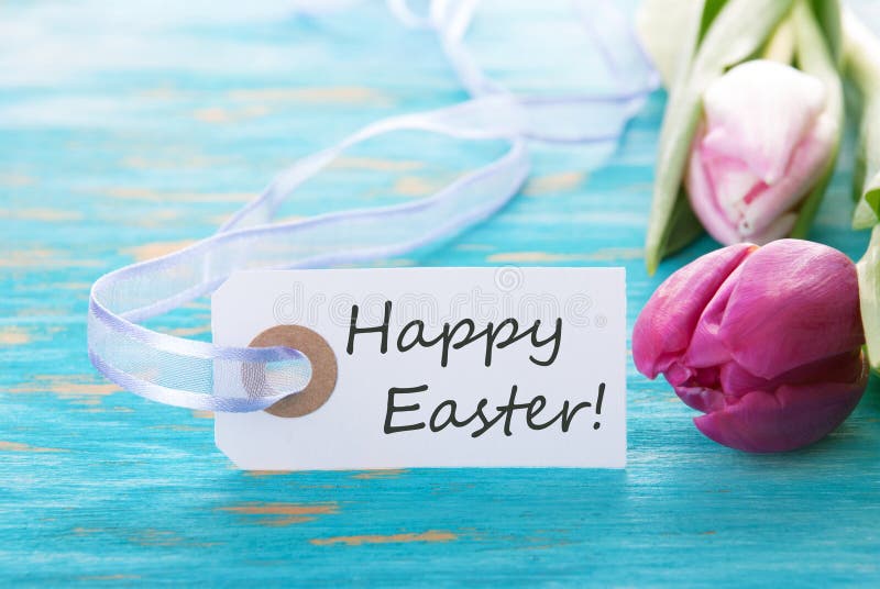 Banner with Happy Easter royalty free stock image