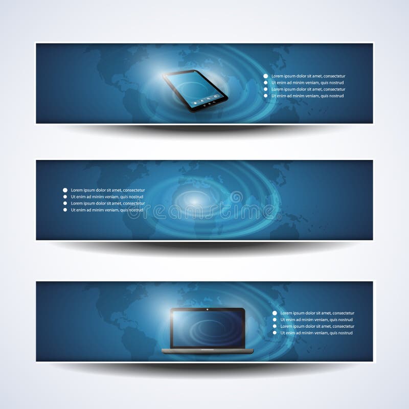 Banner or Header Designs, Cloud Computing, Network