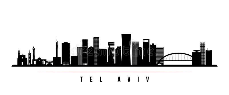 Banner horizontal de la línea aérea de Tel Aviv