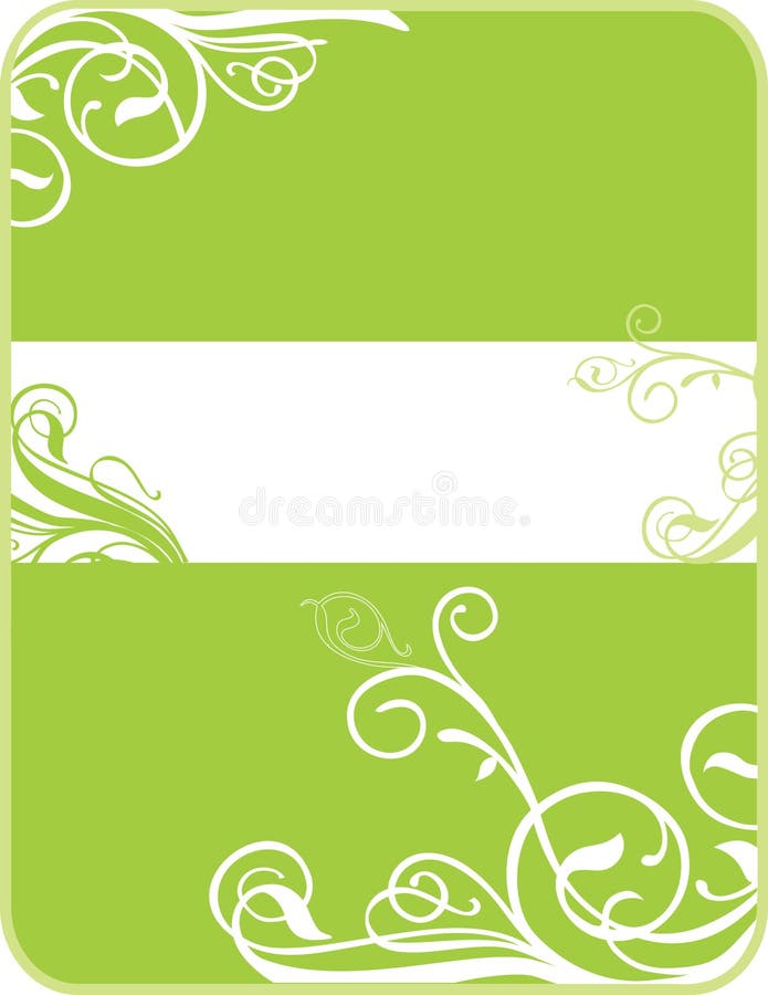 Banner illustration, ornate element.