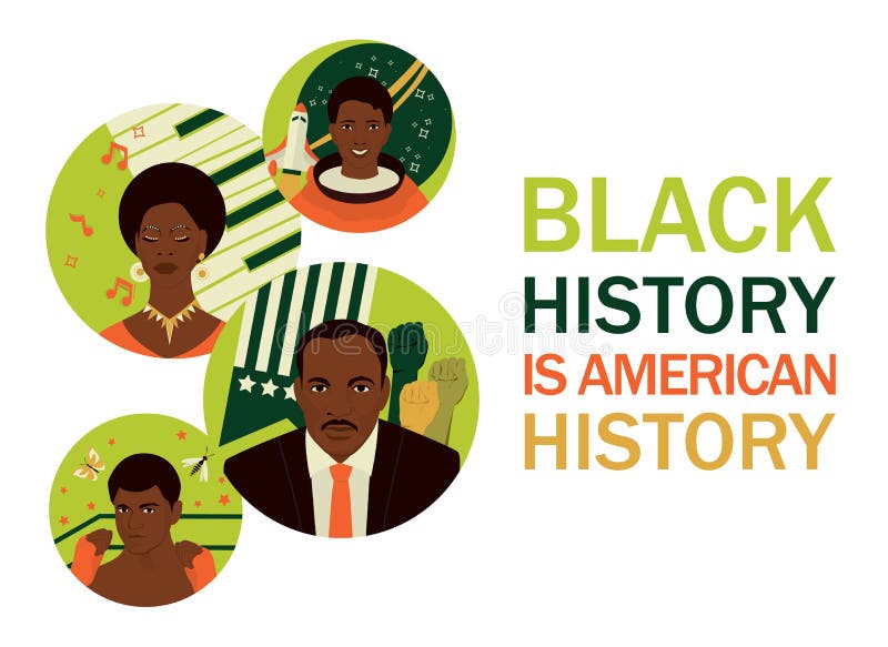 Banner mese storia nera Popolo afro-americano famoso