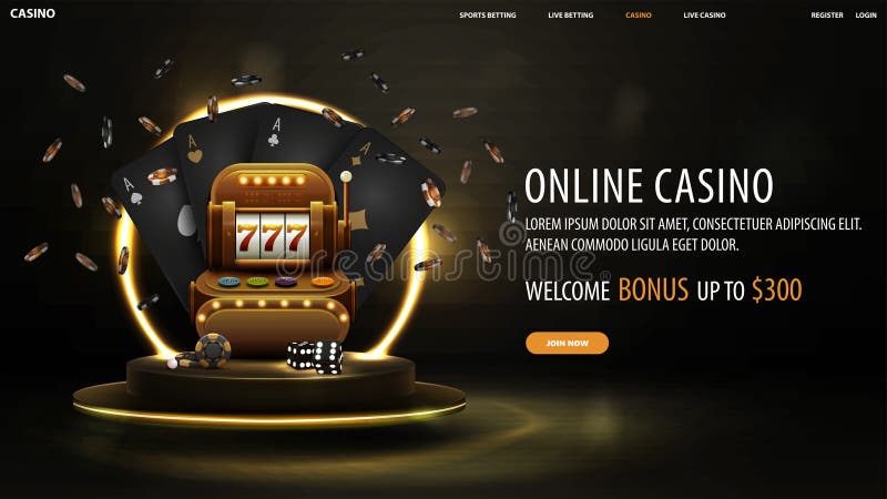 Conceito De Layout De Casino Online Jogar Cartões Dados Chips