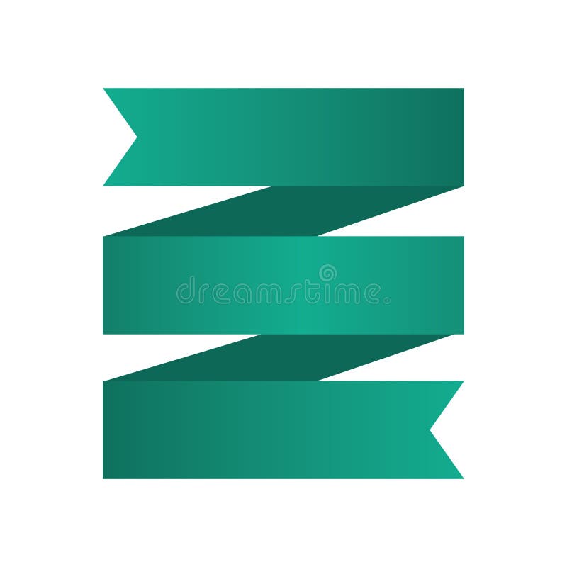 Banner Ribbon Green Graphic Stock Vector Illustration of element, green 81287132