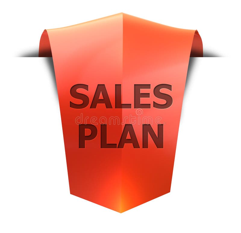 Banner sales plan stock illustration. Illustration of organisation