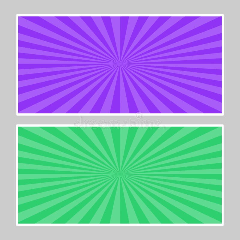 Set of Multi Colored Pop Art Banners Stock Vector Illustration of