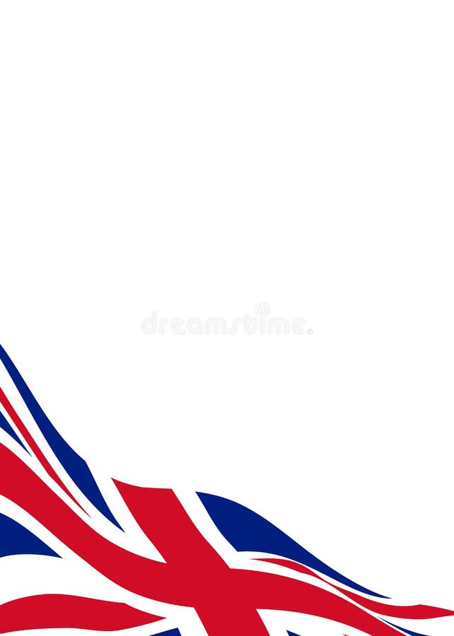 Banner template with flag of United Kingdom royalty free illustration Banner template with flag of United Kingdom royalty free illustration