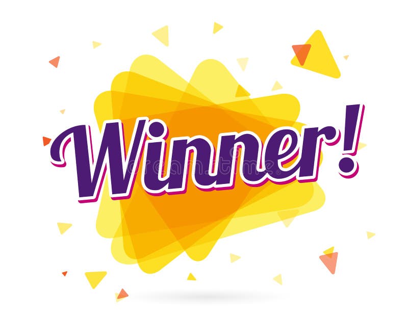 banner with text winner bright design illustration stock vector banner with text winner bright design illustration stock vector