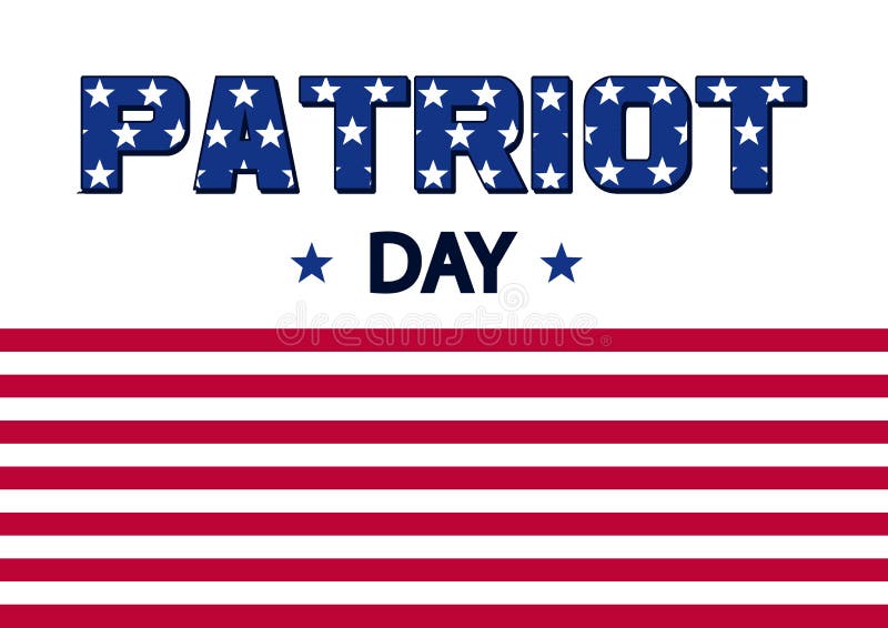 Banner voor Patriotdag De vlag van de V Vector stock illustratie Banner voor Patriotdag De vlag van de V Vector stock illustratie
