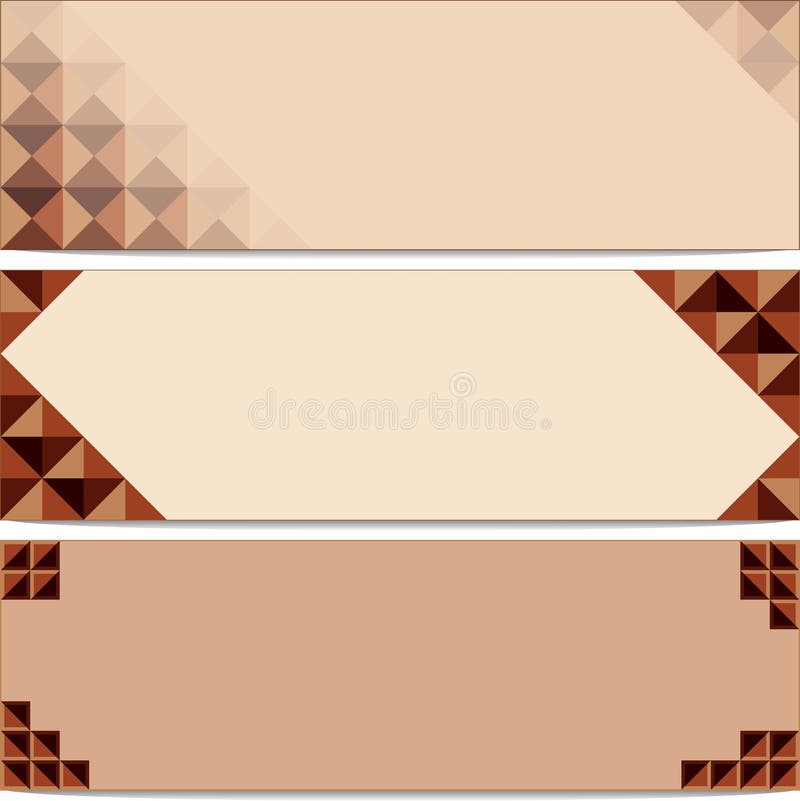 Banners. Brown. stock vector. Illustration of business 61936468