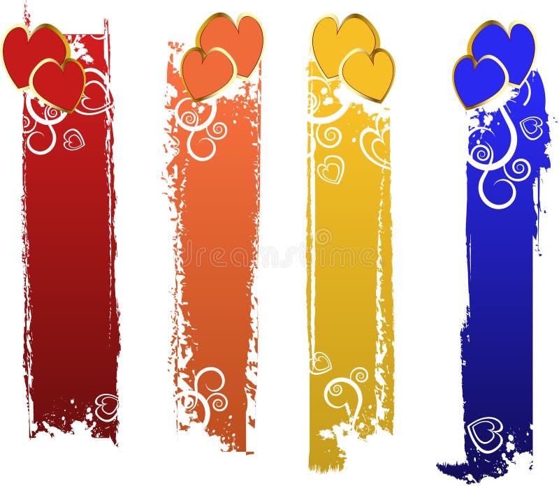 Banners set stock illustration