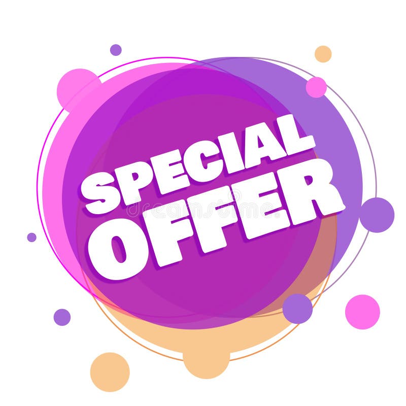 SPECIAL OFFER - PROMOTION LABEL - ADVERTISEMENT vector illustration