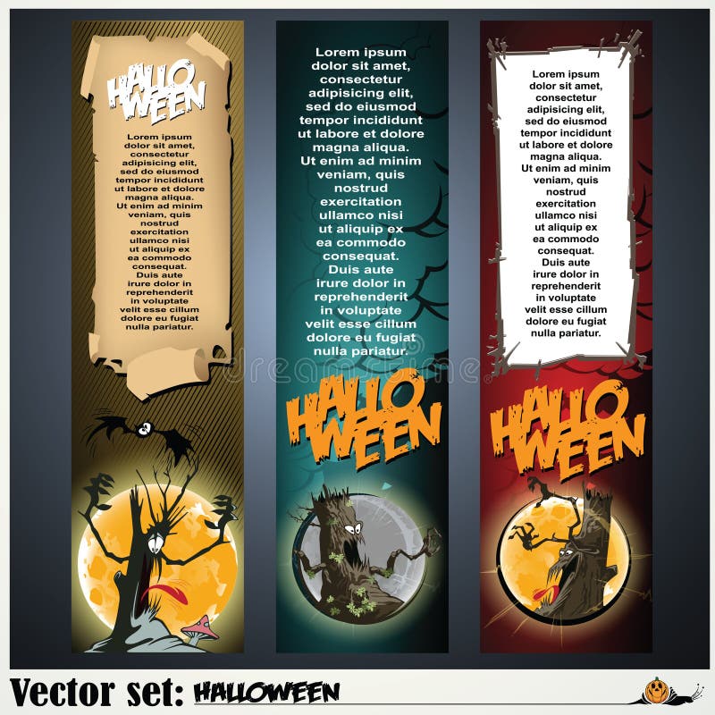 Banners to prepare for the holiday Halloween