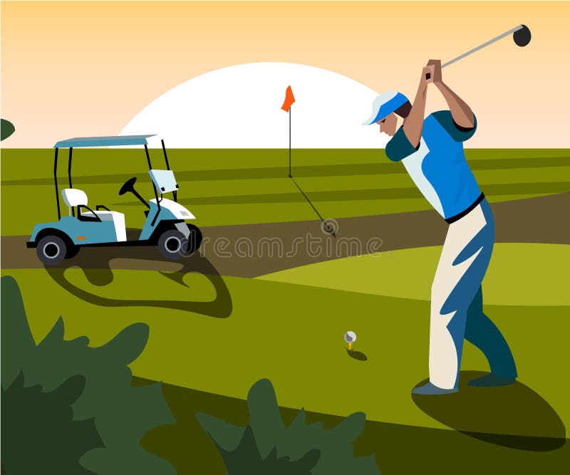 Banners vectorbeeld van sportuitrusting voor Golf royalty-vrije illustratie Banners vectorbeeld van sportuitrusting voor Golf royalty-vrije illustratie