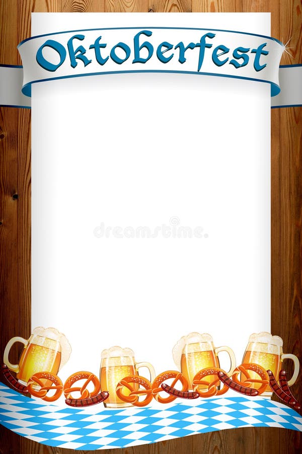 Bannière d'Oktoberfest sur la vieille texture en bois illustration de vecteur Bannière d'Oktoberfest sur la vieille texture en bois illustration de vecteur