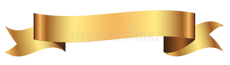 Bannière d'or pour la conception dans le vecteur