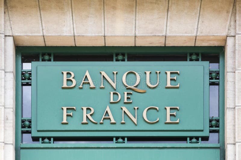 Banque De France Sign on a Wall Editorial Image - Image of corporation ...