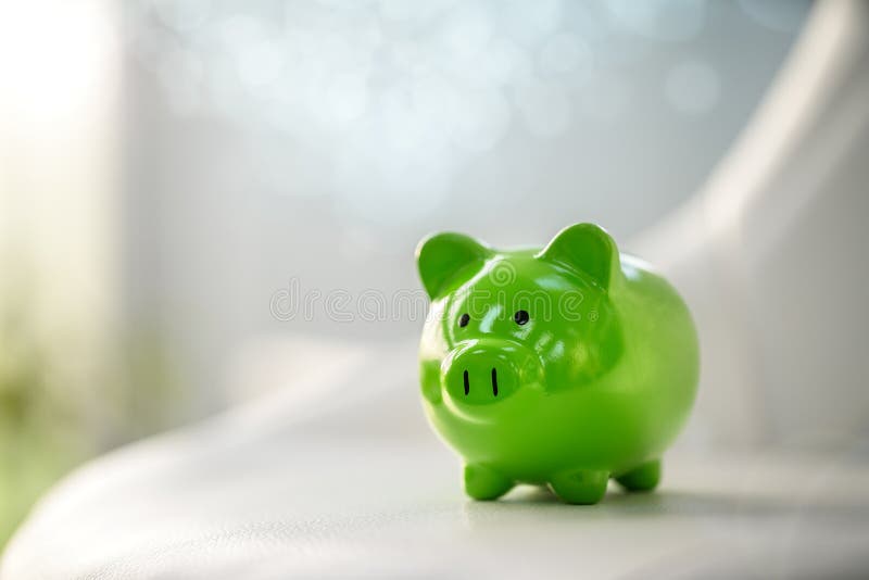 Banque verte épargne comptabilité banque et compte d'affaires ou financement durable et respectueux de l'environnement images stock
