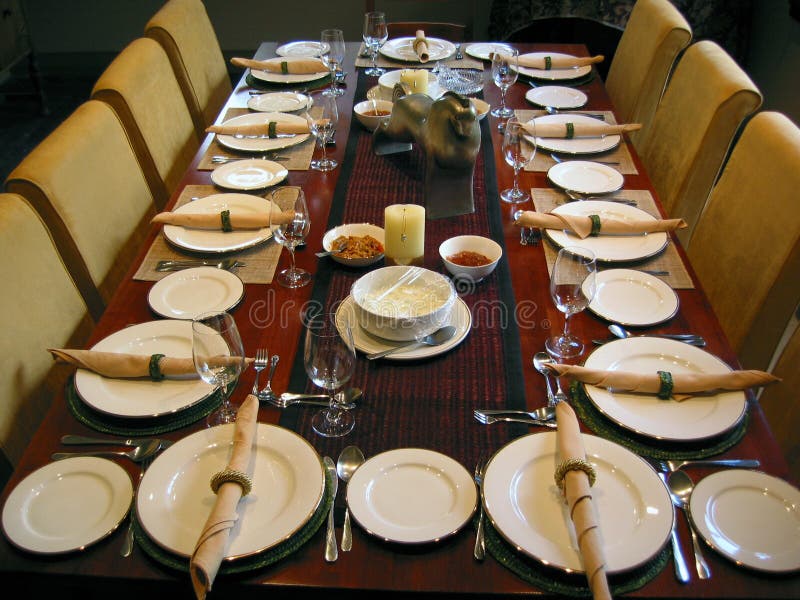 Banquet table setting royalty free stock images Banquet table setting royalty free stock images