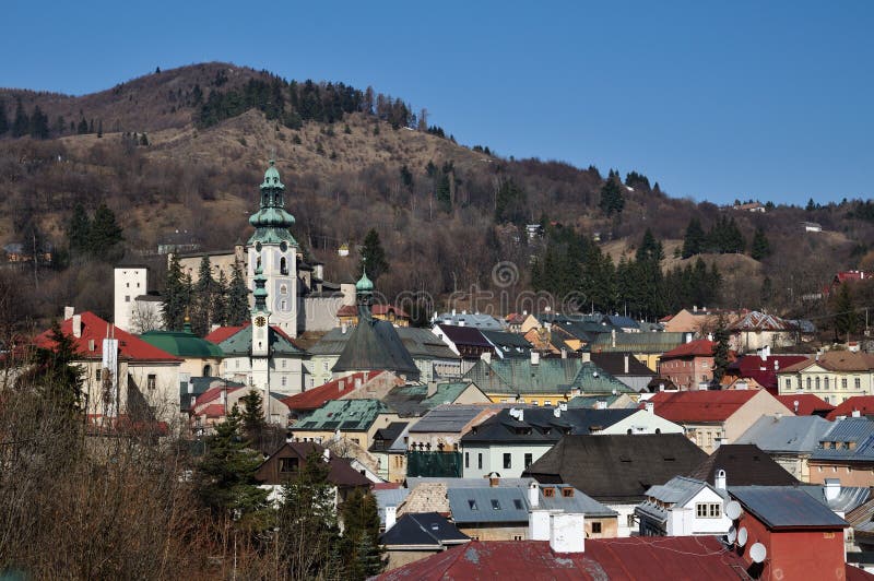 Banská Štiavnica historické hornické město Slovensko