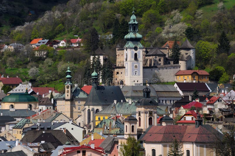 Banská Štiavnica historické banské mesto Slovensko
